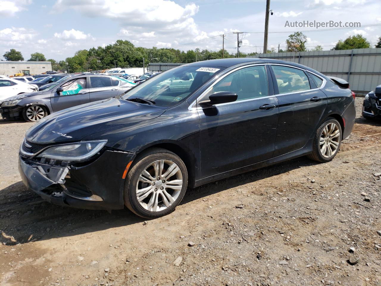 2016 Chrysler 200 Limited Black vin: 1C3CCCAB8GN119857