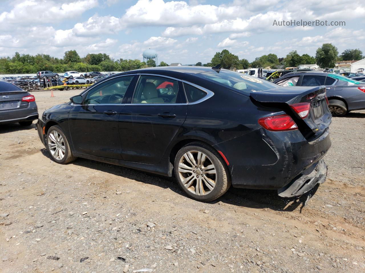 2016 Chrysler 200 Limited Black vin: 1C3CCCAB8GN119857