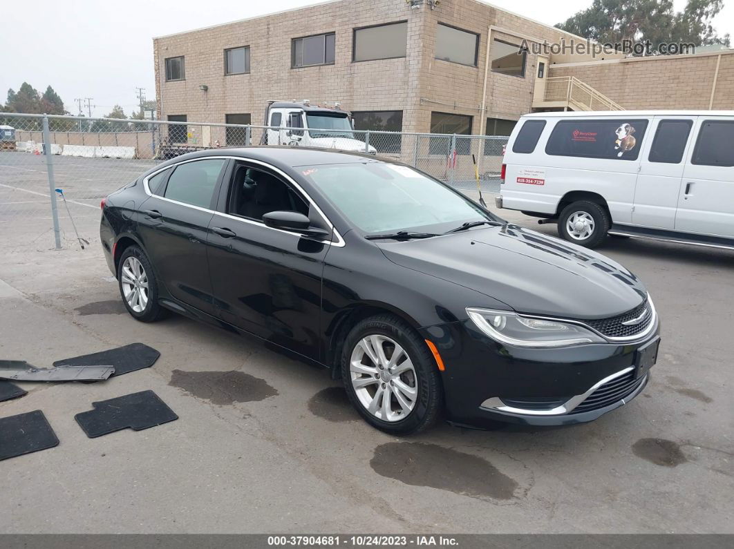 2016 Chrysler 200 Limited Black vin: 1C3CCCAB8GN123374