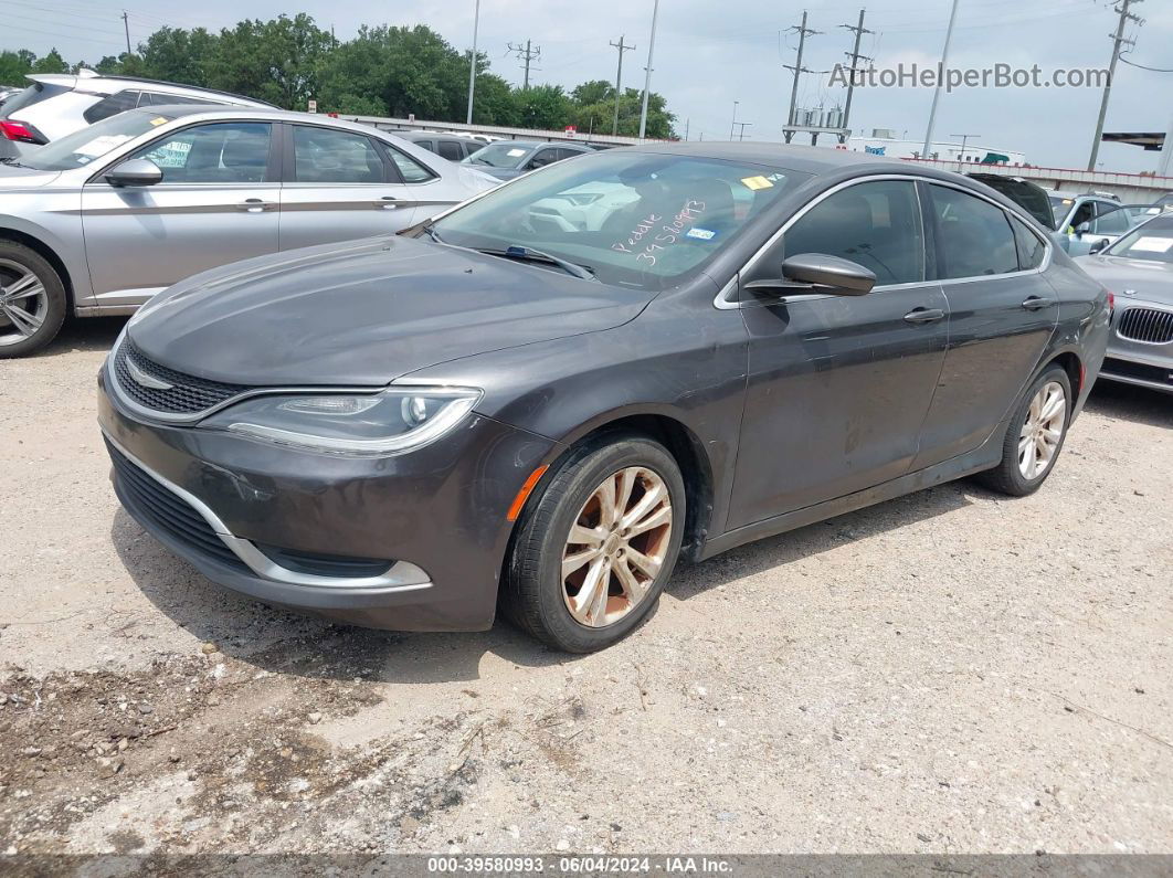 2016 Chrysler 200 Limited Gray vin: 1C3CCCAB8GN124976