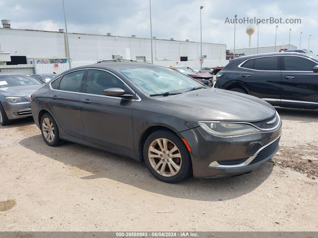 2016 Chrysler 200 Limited Gray vin: 1C3CCCAB8GN124976