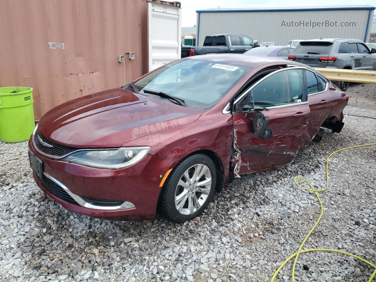 2016 Chrysler 200 Limited Red vin: 1C3CCCAB8GN126954