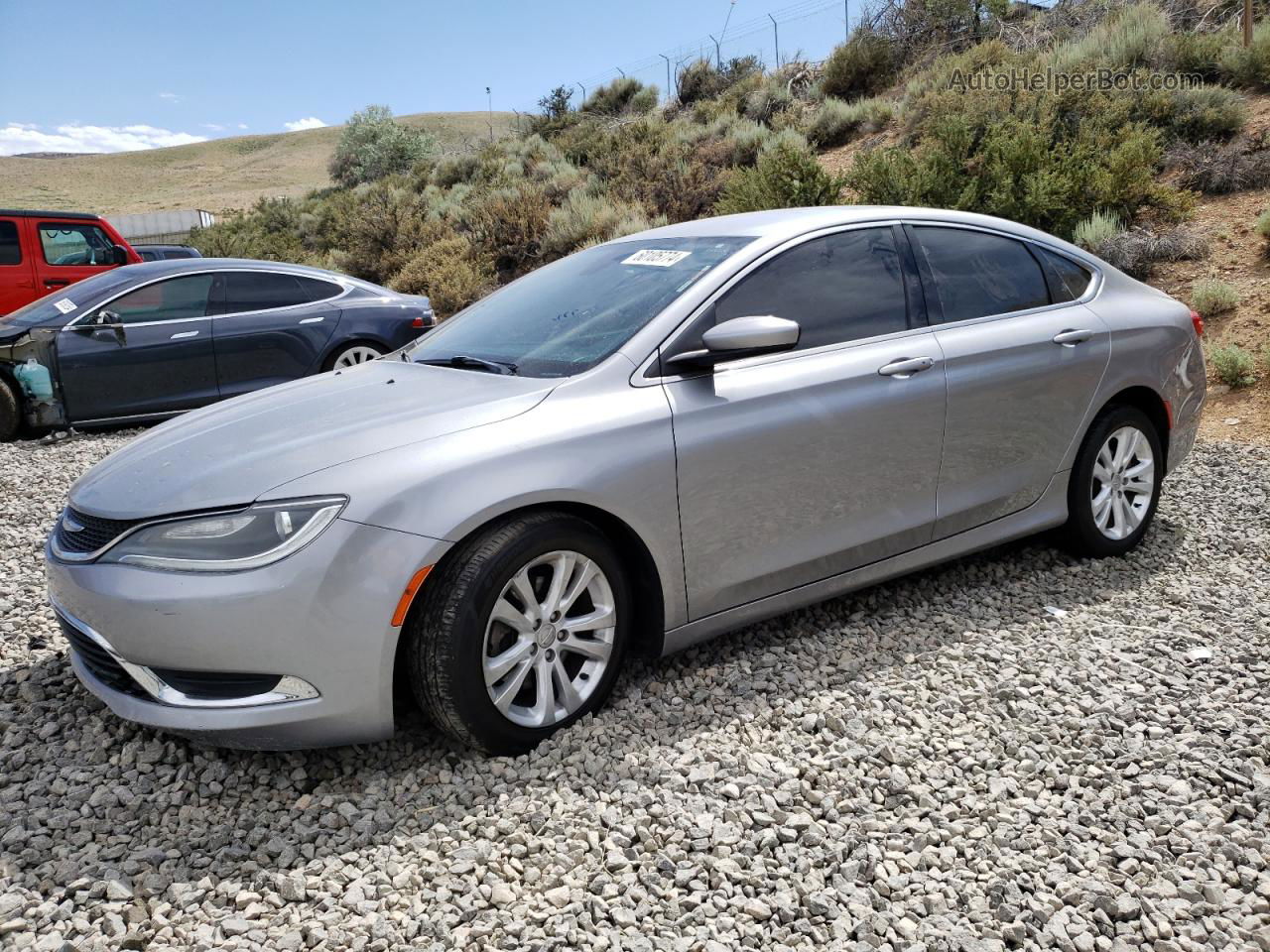 2016 Chrysler 200 Limited Silver vin: 1C3CCCAB8GN127277