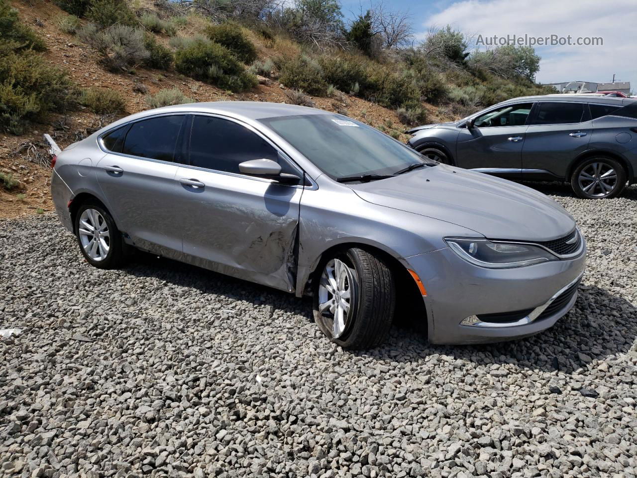 2016 Chrysler 200 Limited Silver vin: 1C3CCCAB8GN127277