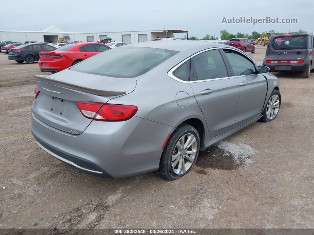 2016 Chrysler 200 Limited Silver vin: 1C3CCCAB8GN129661