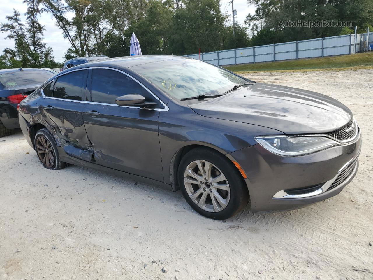 2016 Chrysler 200 Limited Gray vin: 1C3CCCAB8GN131376