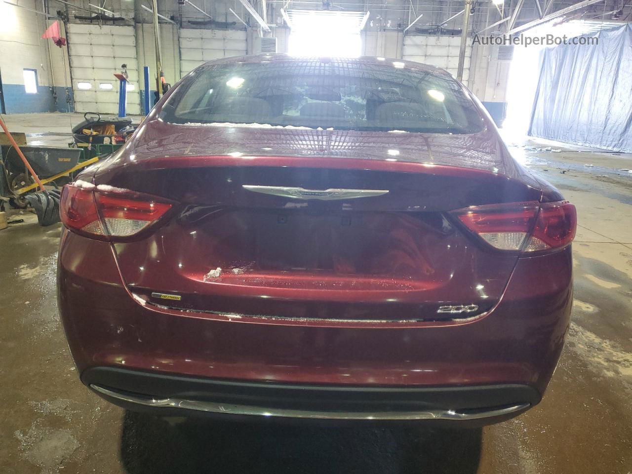 2016 Chrysler 200 Limited Maroon vin: 1C3CCCAB8GN132026