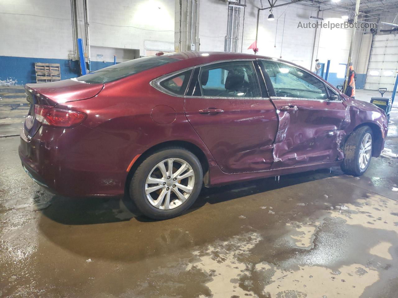 2016 Chrysler 200 Limited Maroon vin: 1C3CCCAB8GN132026