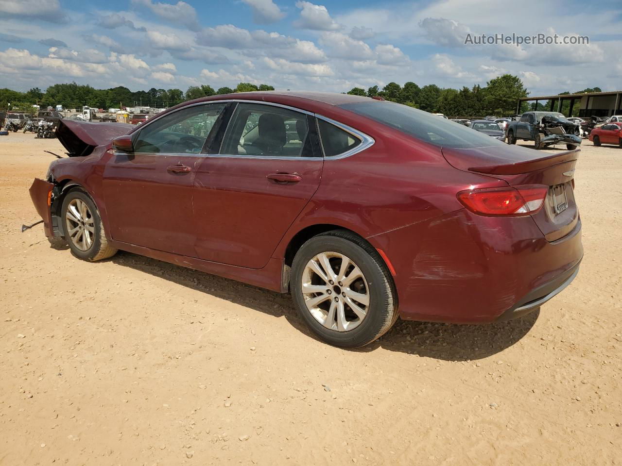 2016 Chrysler 200 Limited Темно-бордовый vin: 1C3CCCAB8GN136500