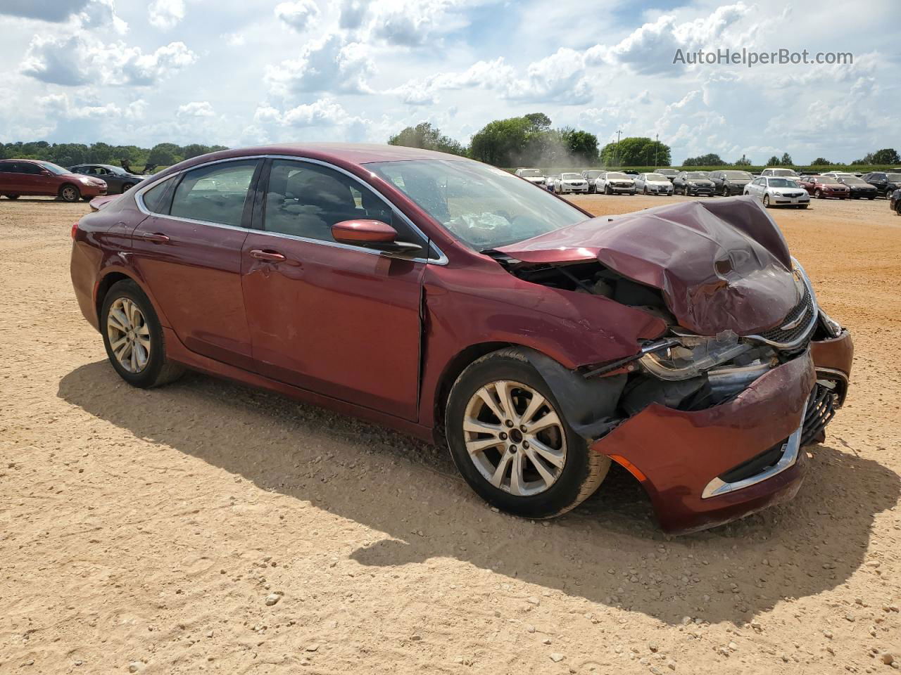 2016 Chrysler 200 Limited Maroon vin: 1C3CCCAB8GN136500