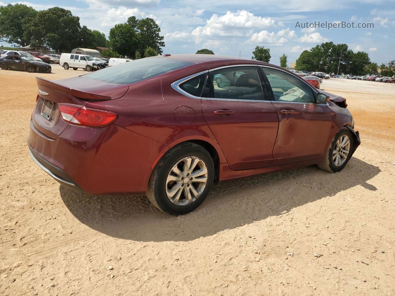 2016 Chrysler 200 Limited Maroon vin: 1C3CCCAB8GN136500