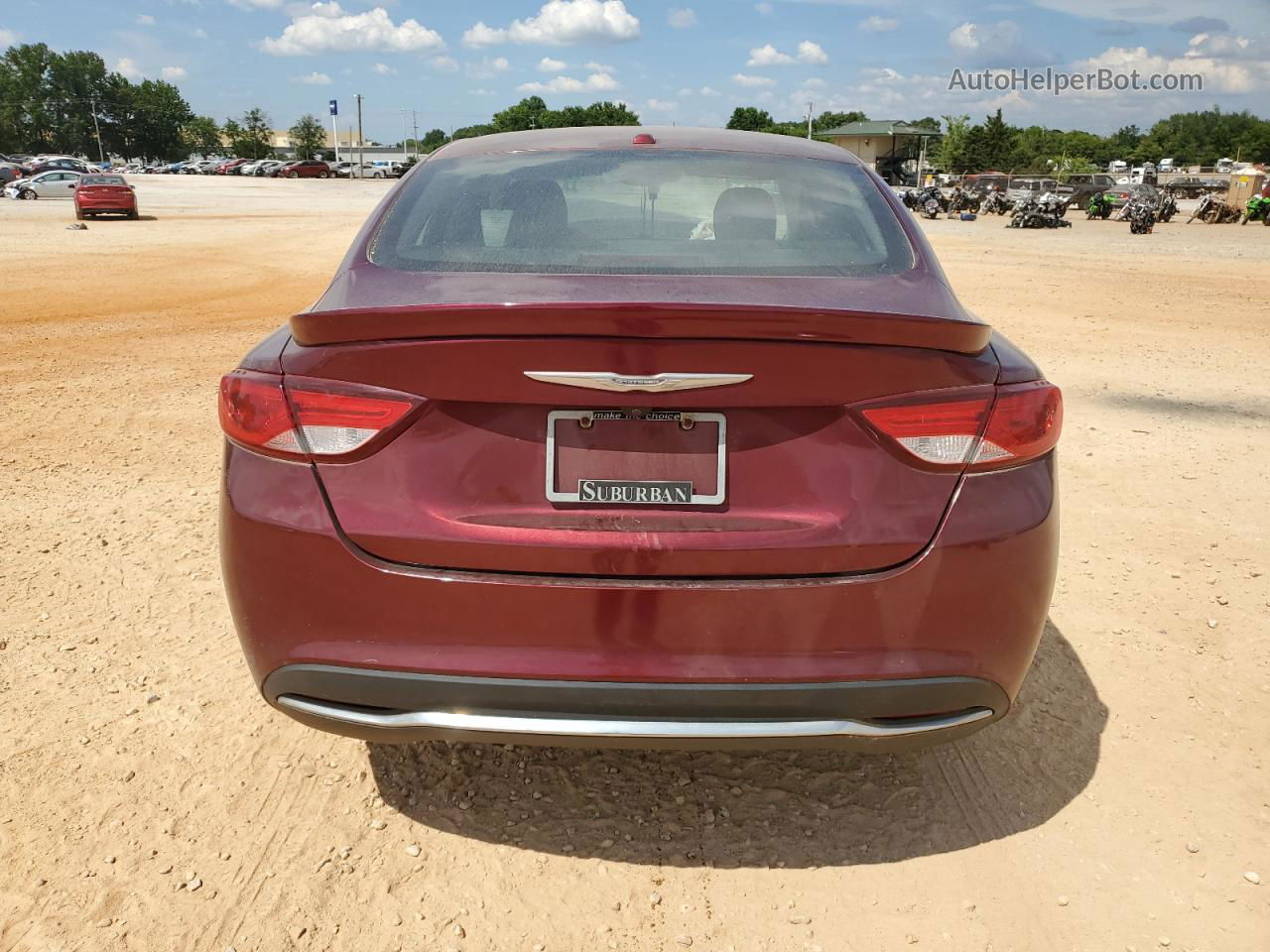 2016 Chrysler 200 Limited Maroon vin: 1C3CCCAB8GN136500