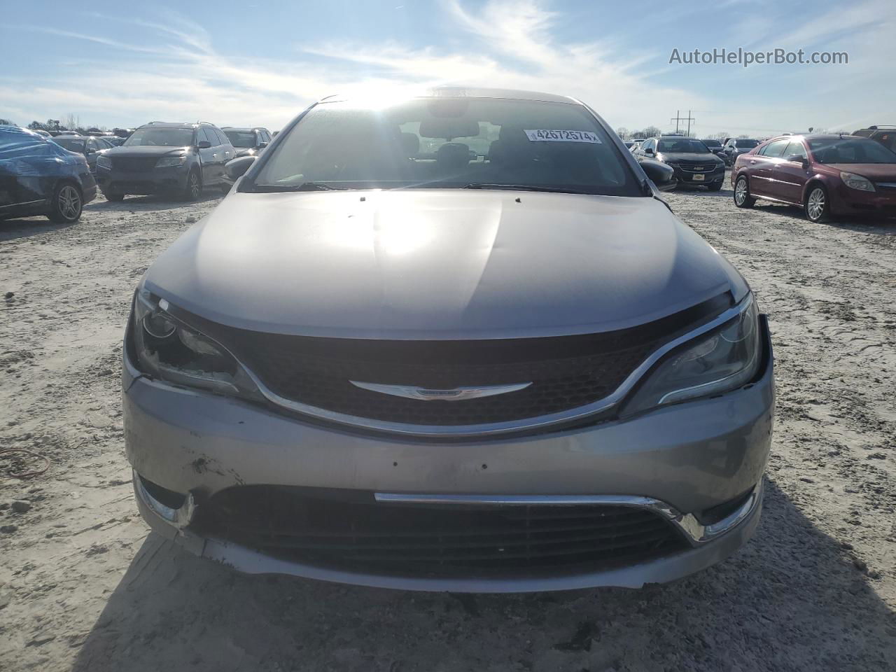 2016 Chrysler 200 Limited Silver vin: 1C3CCCAB8GN164085