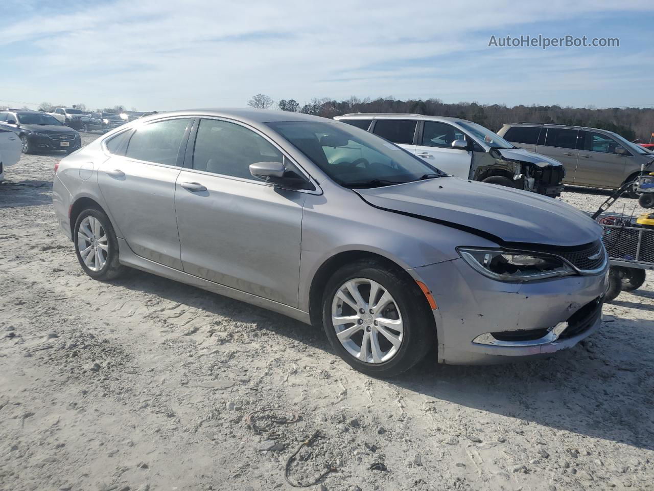 2016 Chrysler 200 Limited Silver vin: 1C3CCCAB8GN164085