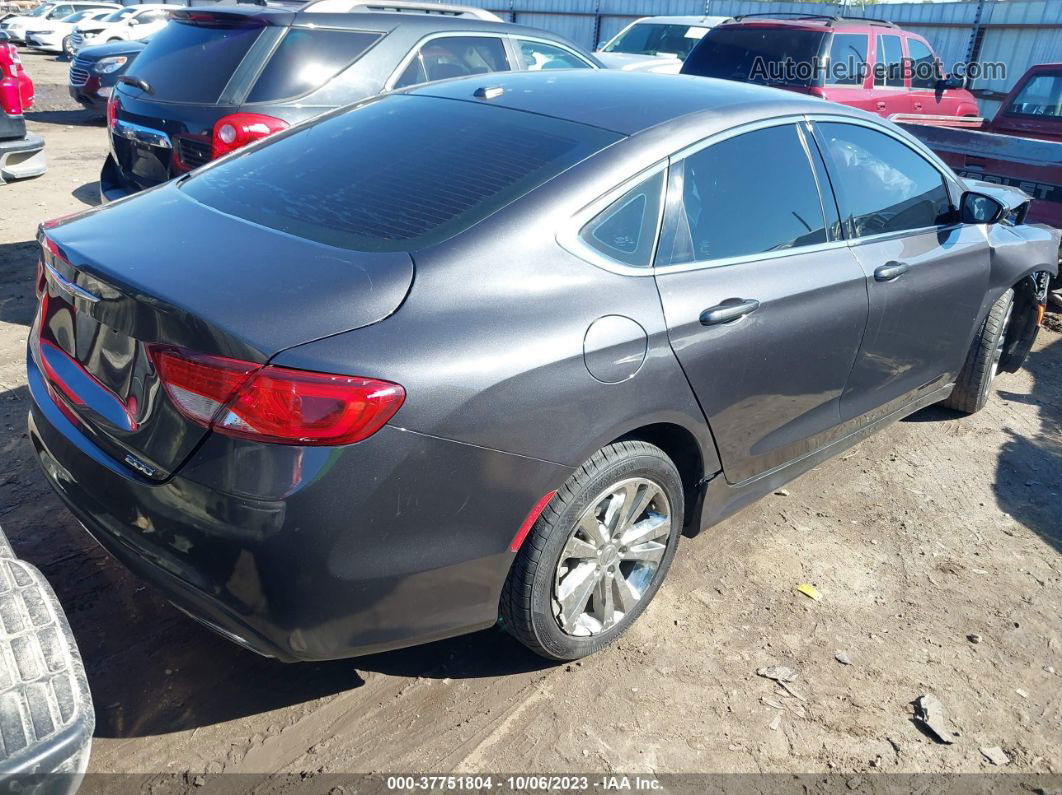 2016 Chrysler 200 Limited Gray vin: 1C3CCCAB8GN165043