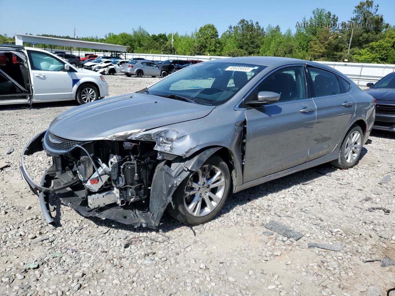 2016 Chrysler 200 Limited Silver vin: 1C3CCCAB8GN167374