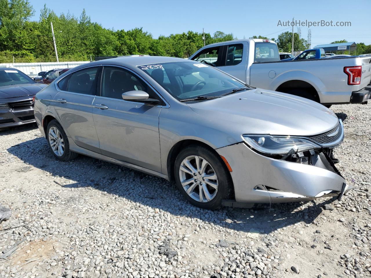 2016 Chrysler 200 Limited Silver vin: 1C3CCCAB8GN167374