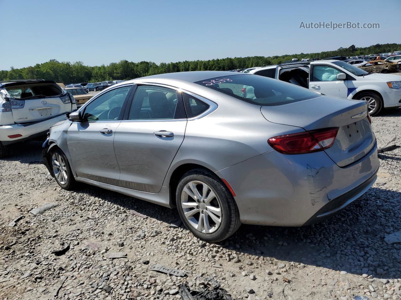 2016 Chrysler 200 Limited Silver vin: 1C3CCCAB8GN167374