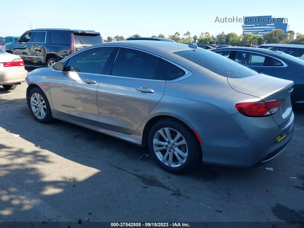 2016 Chrysler 200 Limited Серебряный vin: 1C3CCCAB8GN177564