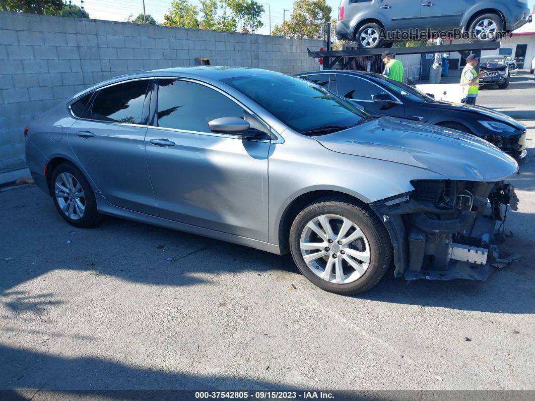 2016 Chrysler 200 Limited Silver vin: 1C3CCCAB8GN177564