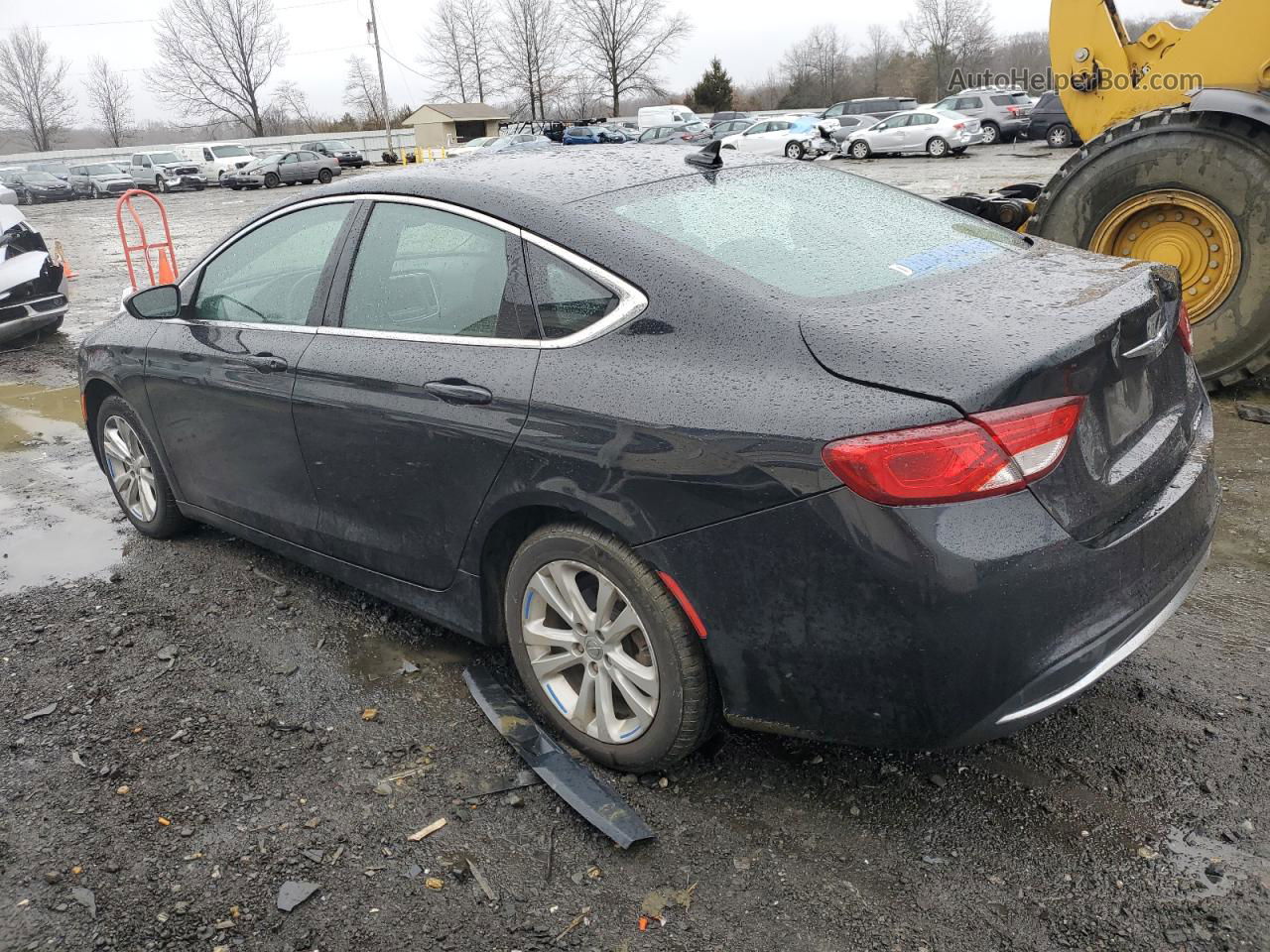 2016 Chrysler 200 Limited Black vin: 1C3CCCAB8GN194476