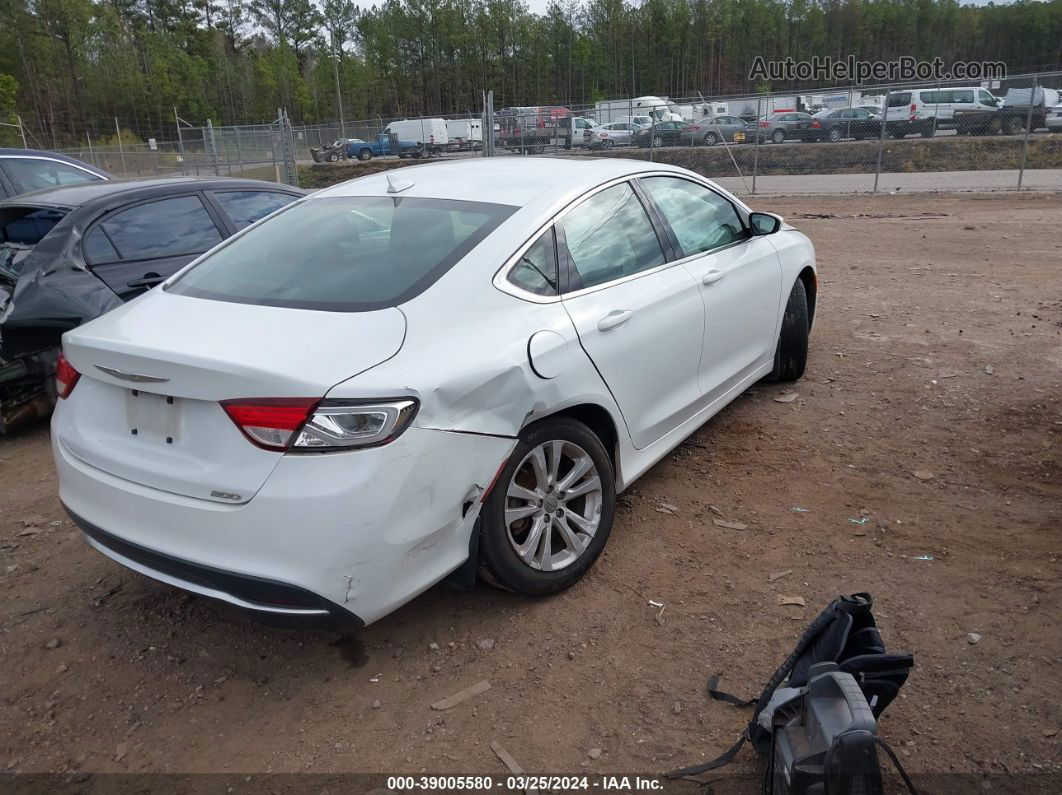 2017 Chrysler 200 Limited Platinum White vin: 1C3CCCAB8HN502683