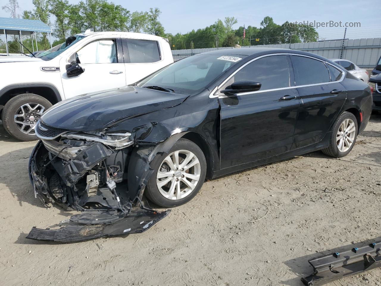 2017 Chrysler 200 Limited Black vin: 1C3CCCAB8HN505311