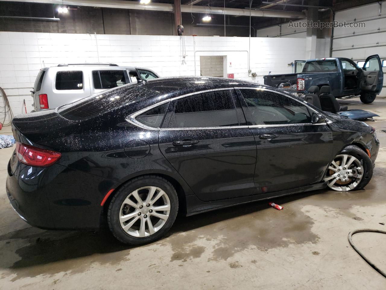 2017 Chrysler 200 Limited Black vin: 1C3CCCAB8HN505793