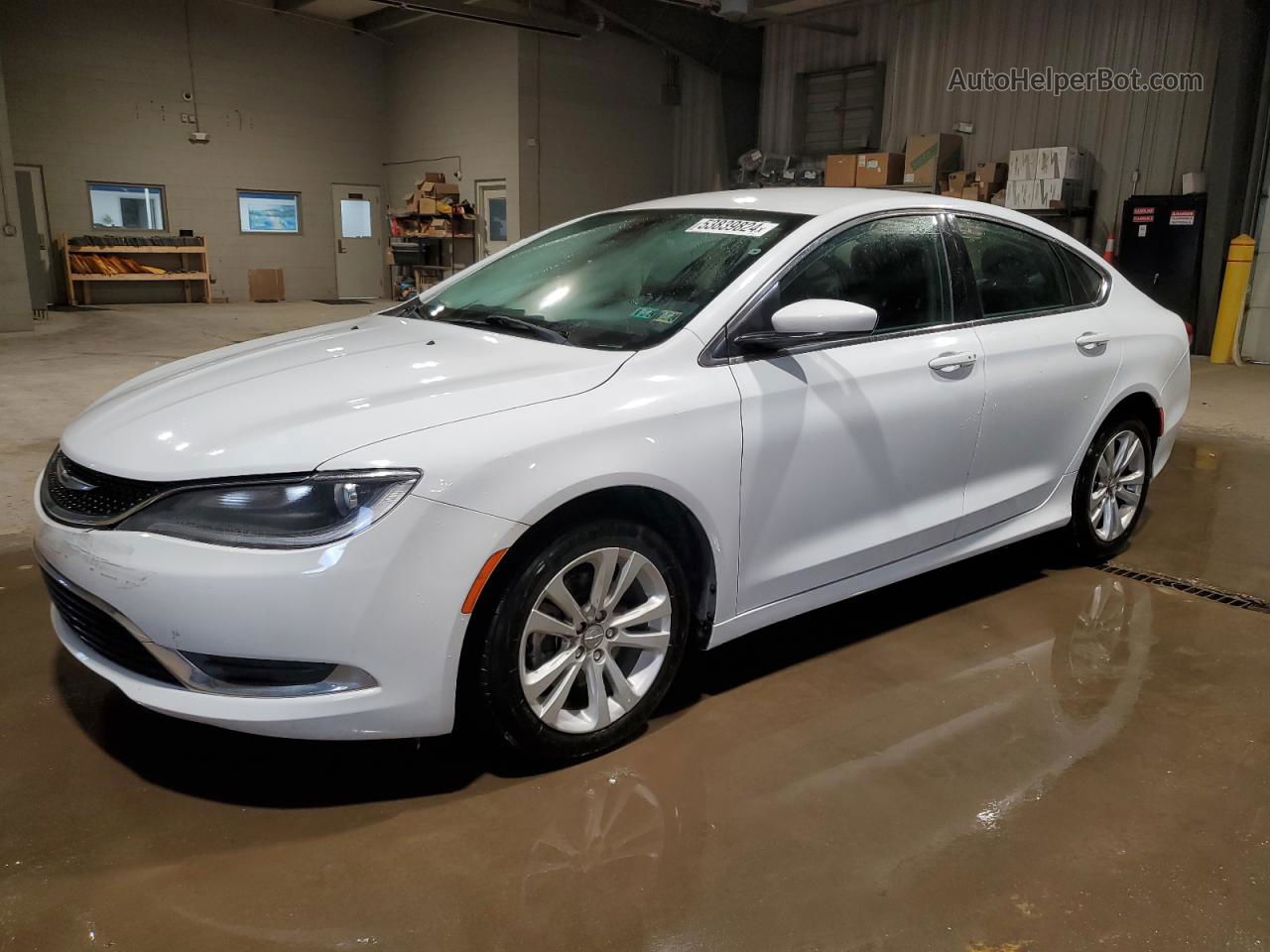 2017 Chrysler 200 Limited White vin: 1C3CCCAB8HN507270