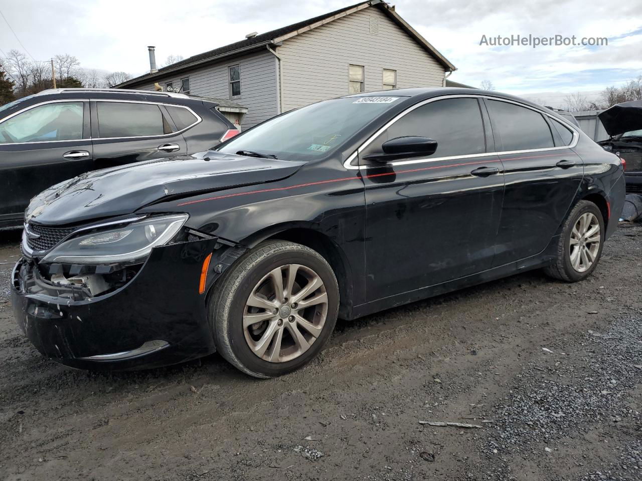 2017 Chrysler 200 Limited Black vin: 1C3CCCAB8HN507317