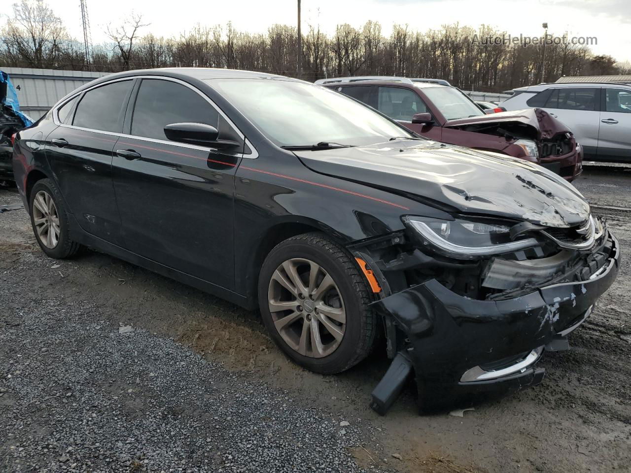 2017 Chrysler 200 Limited Black vin: 1C3CCCAB8HN507317