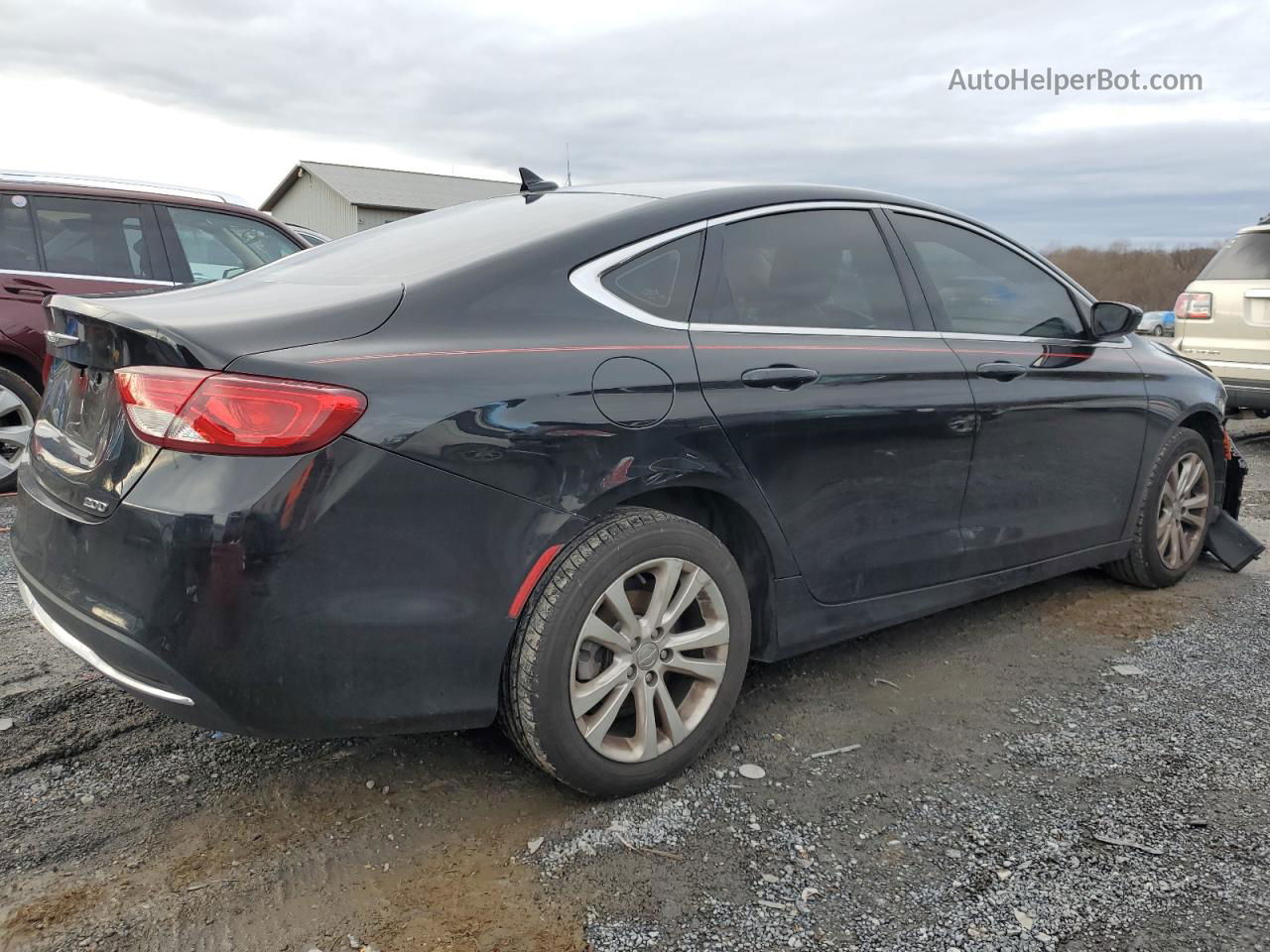 2017 Chrysler 200 Limited Black vin: 1C3CCCAB8HN507317