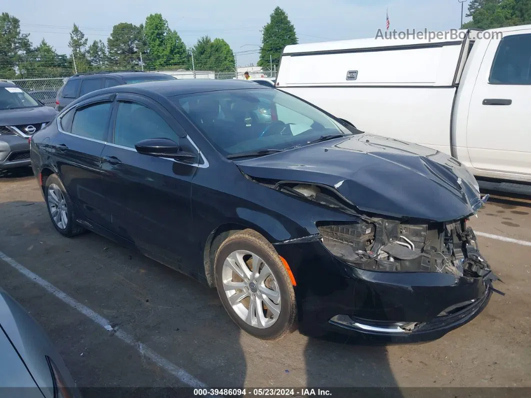 2015 Chrysler 200 Limited Черный vin: 1C3CCCAB9FN502513