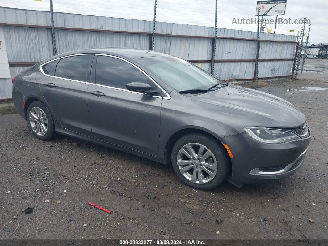 2015 Chrysler 200 Limited Gray vin: 1C3CCCAB9FN502978