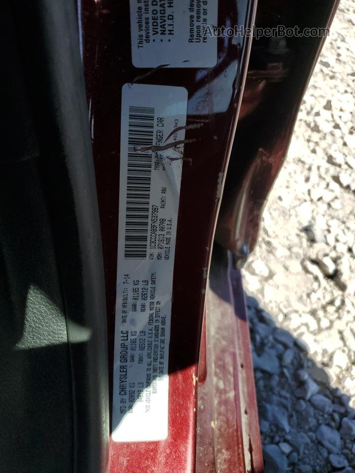 2015 Chrysler 200 Limited Бордовый vin: 1C3CCCAB9FN537987
