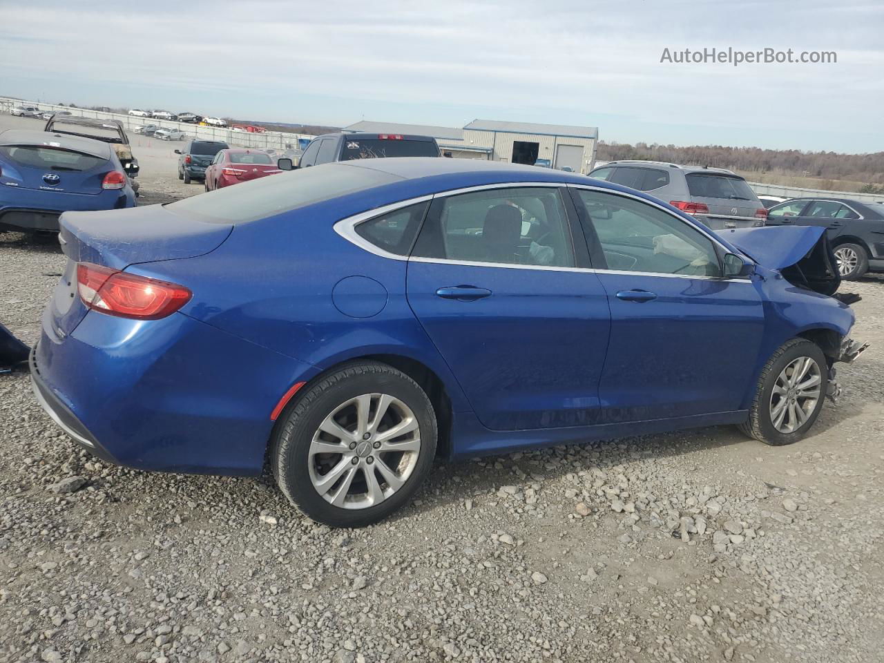 2015 Chrysler 200 Limited Blue vin: 1C3CCCAB9FN561450