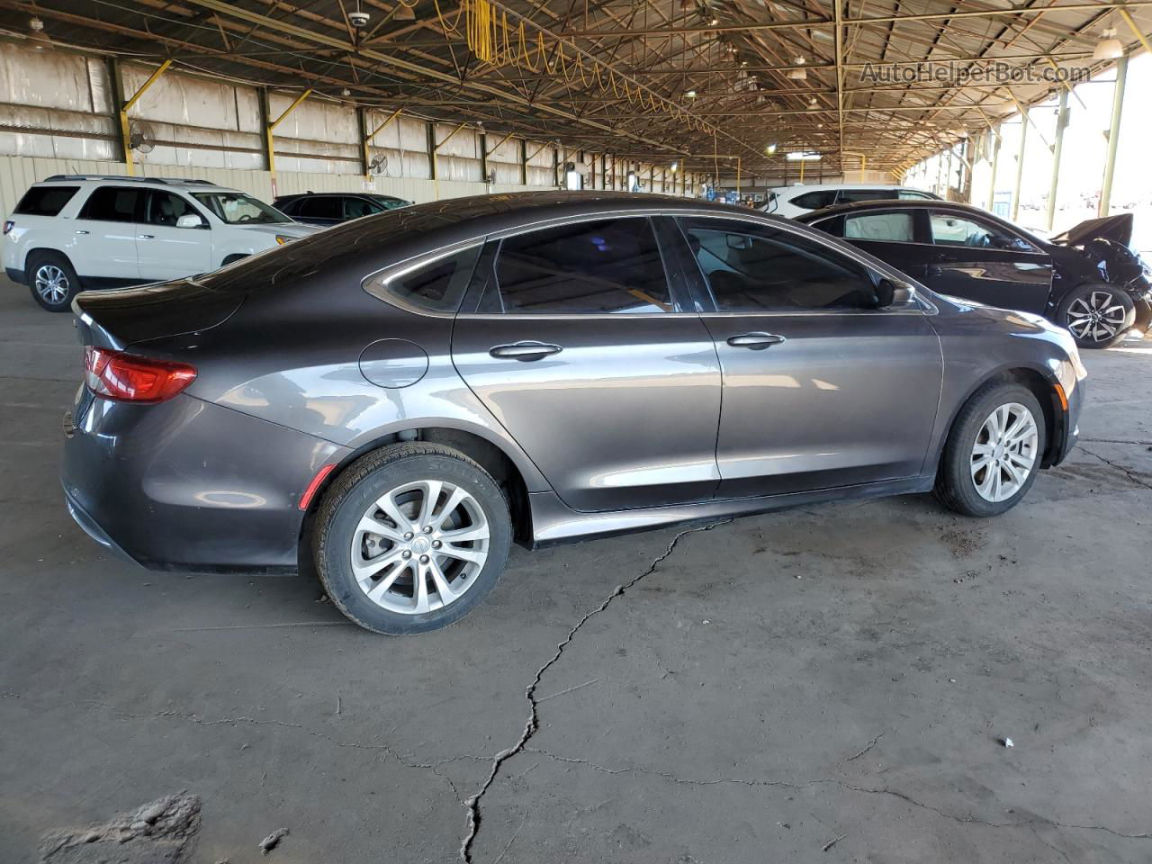 2015 Chrysler 200 Limited Gray vin: 1C3CCCAB9FN582864