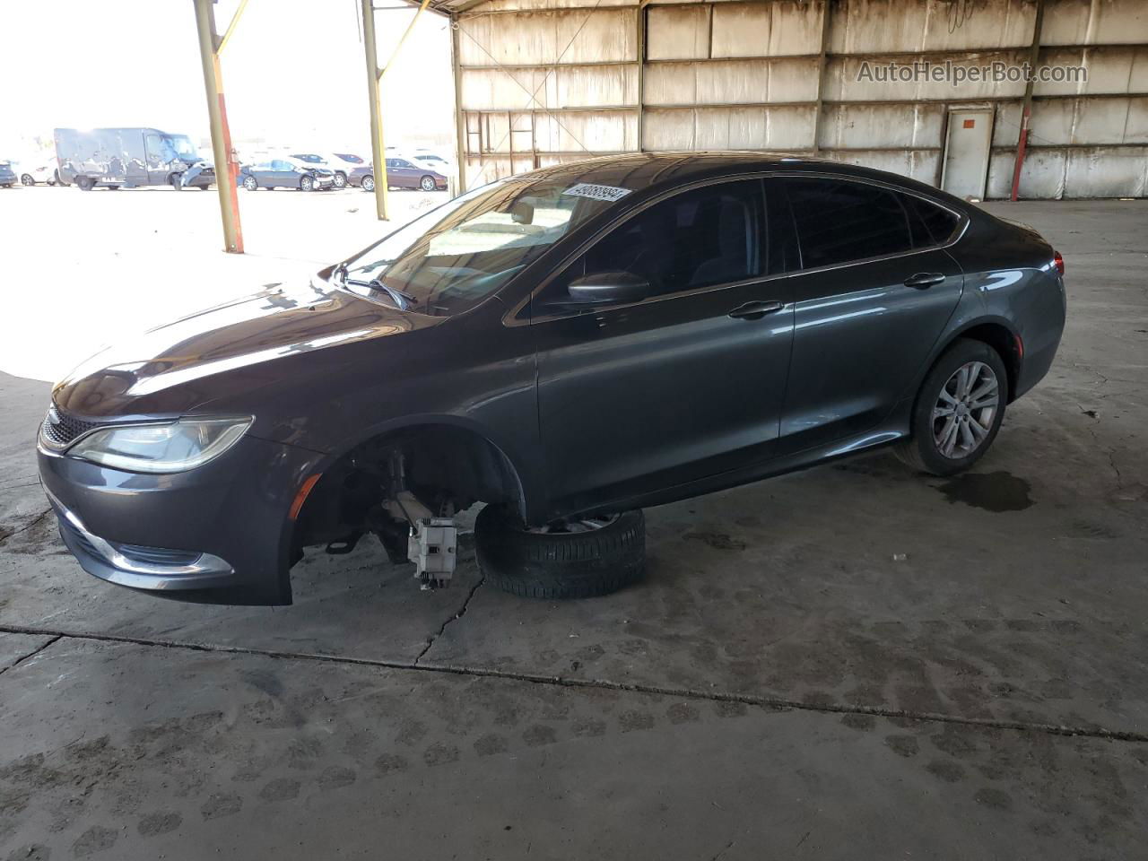 2015 Chrysler 200 Limited Gray vin: 1C3CCCAB9FN582864