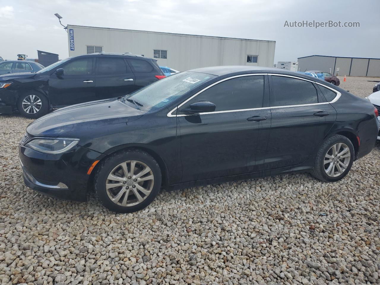 2015 Chrysler 200 Limited Black vin: 1C3CCCAB9FN606225