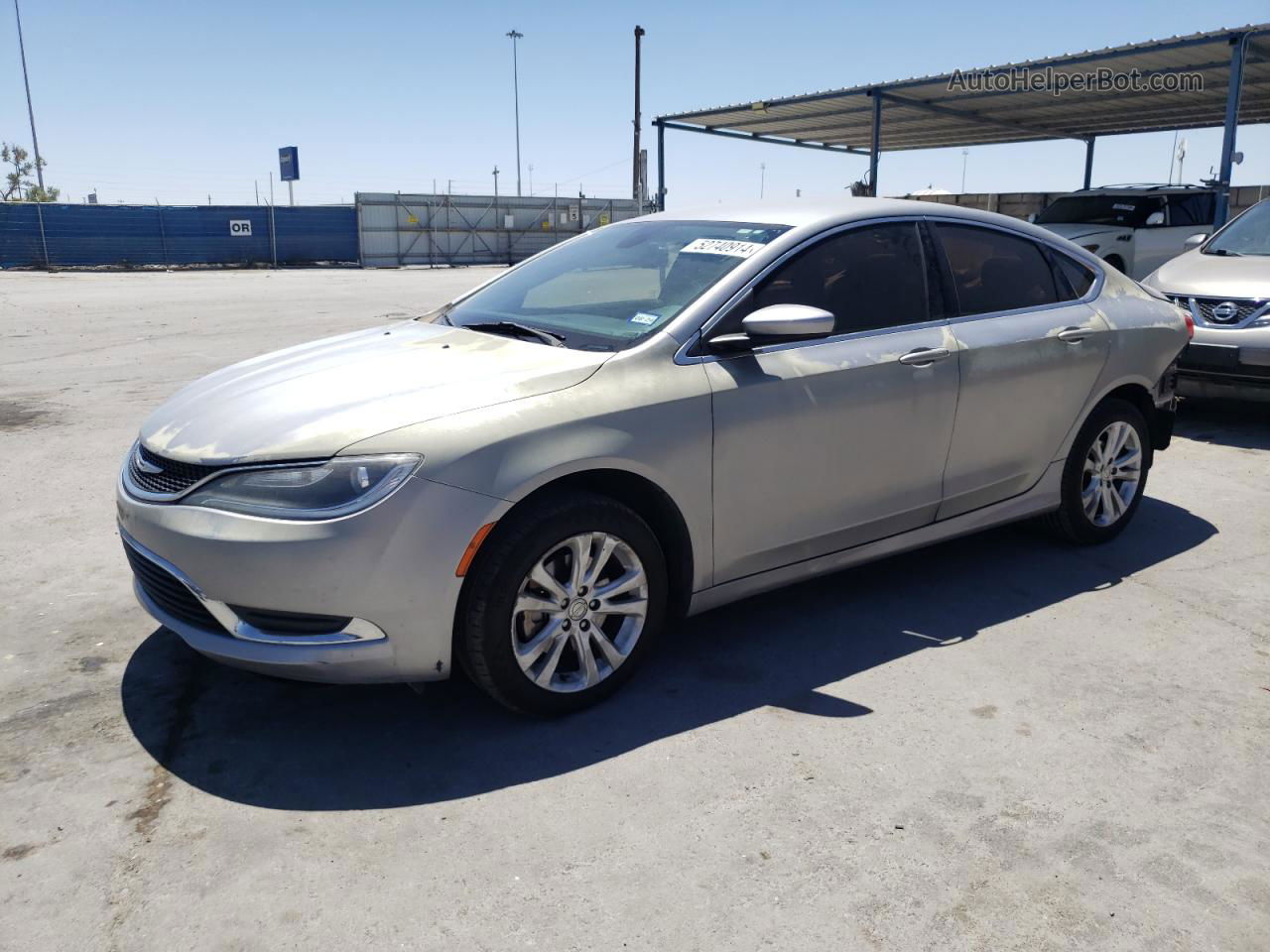 2015 Chrysler 200 Limited Серебряный vin: 1C3CCCAB9FN617273