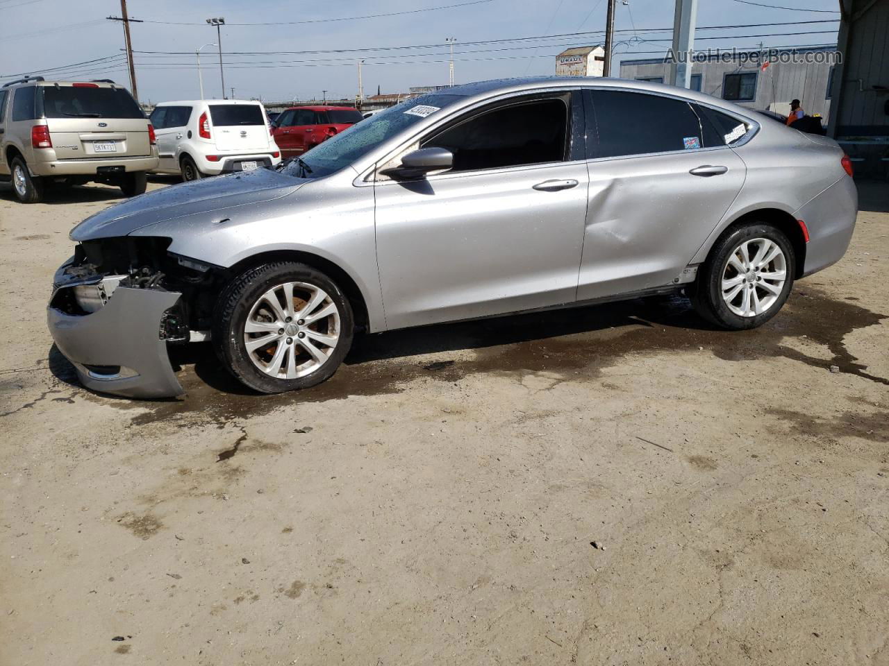 2015 Chrysler 200 Limited Silver vin: 1C3CCCAB9FN621792