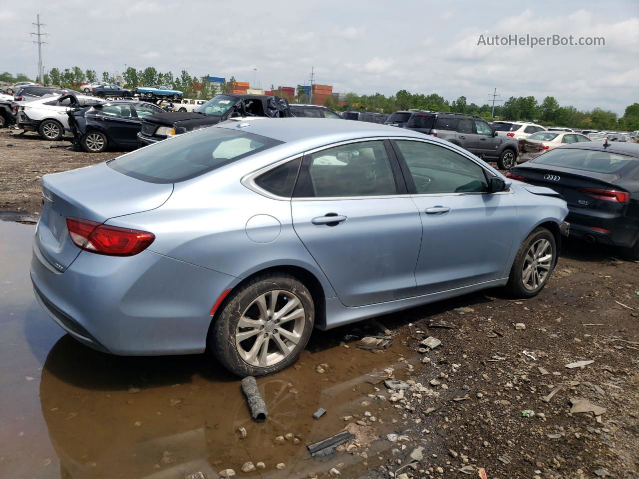 2015 Chrysler 200 Limited Blue vin: 1C3CCCAB9FN631769