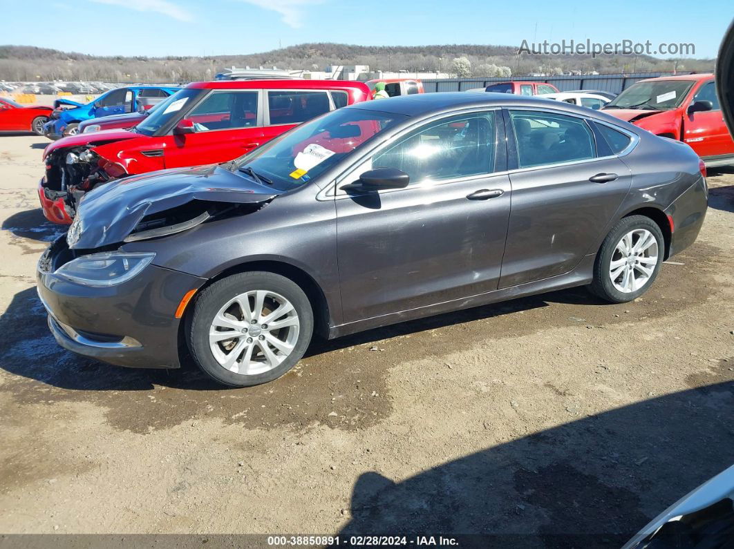 2015 Chrysler 200 Limited Gray vin: 1C3CCCAB9FN633084