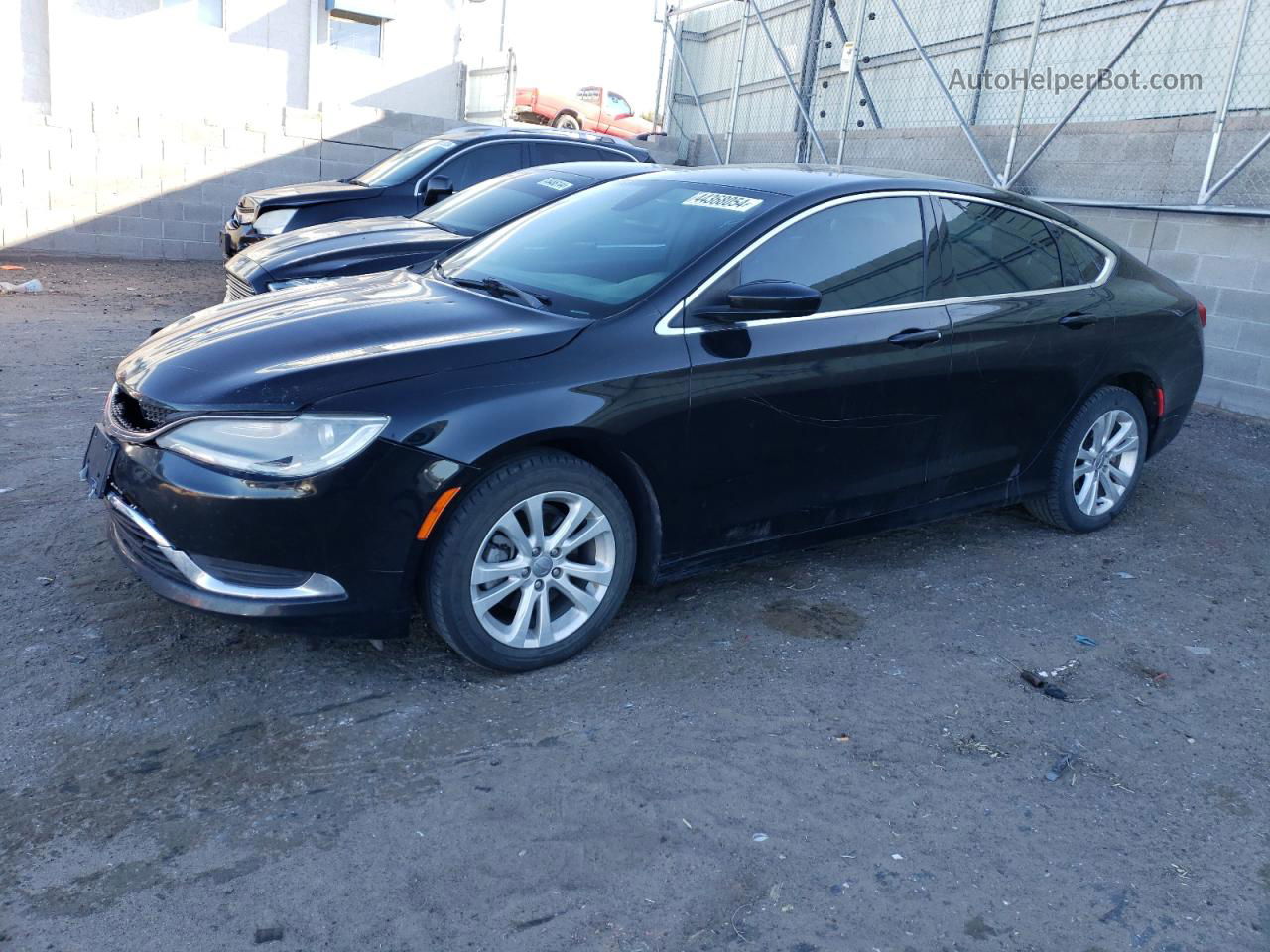 2015 Chrysler 200 Limited Black vin: 1C3CCCAB9FN641590