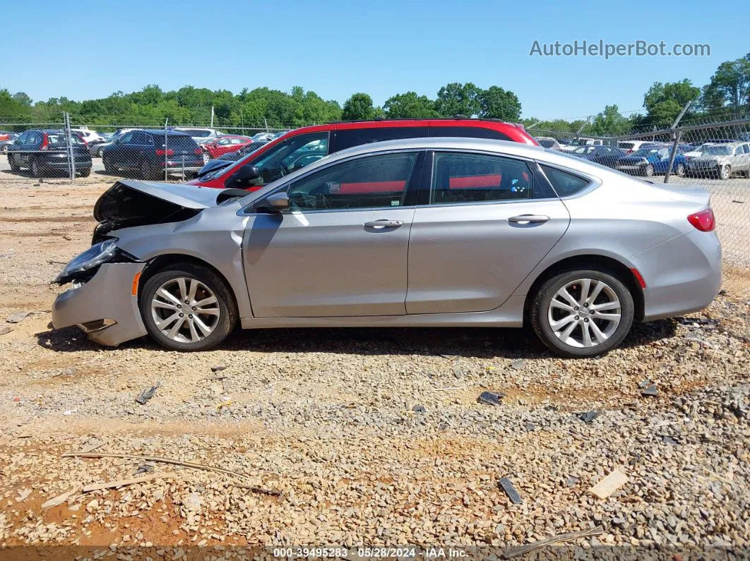 2015 Chrysler 200 Limited Серебряный vin: 1C3CCCAB9FN649009