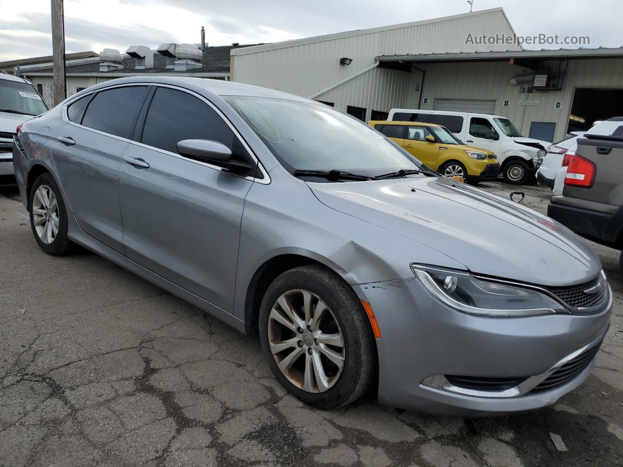 2015 Chrysler 200 Limited Серебряный vin: 1C3CCCAB9FN650435