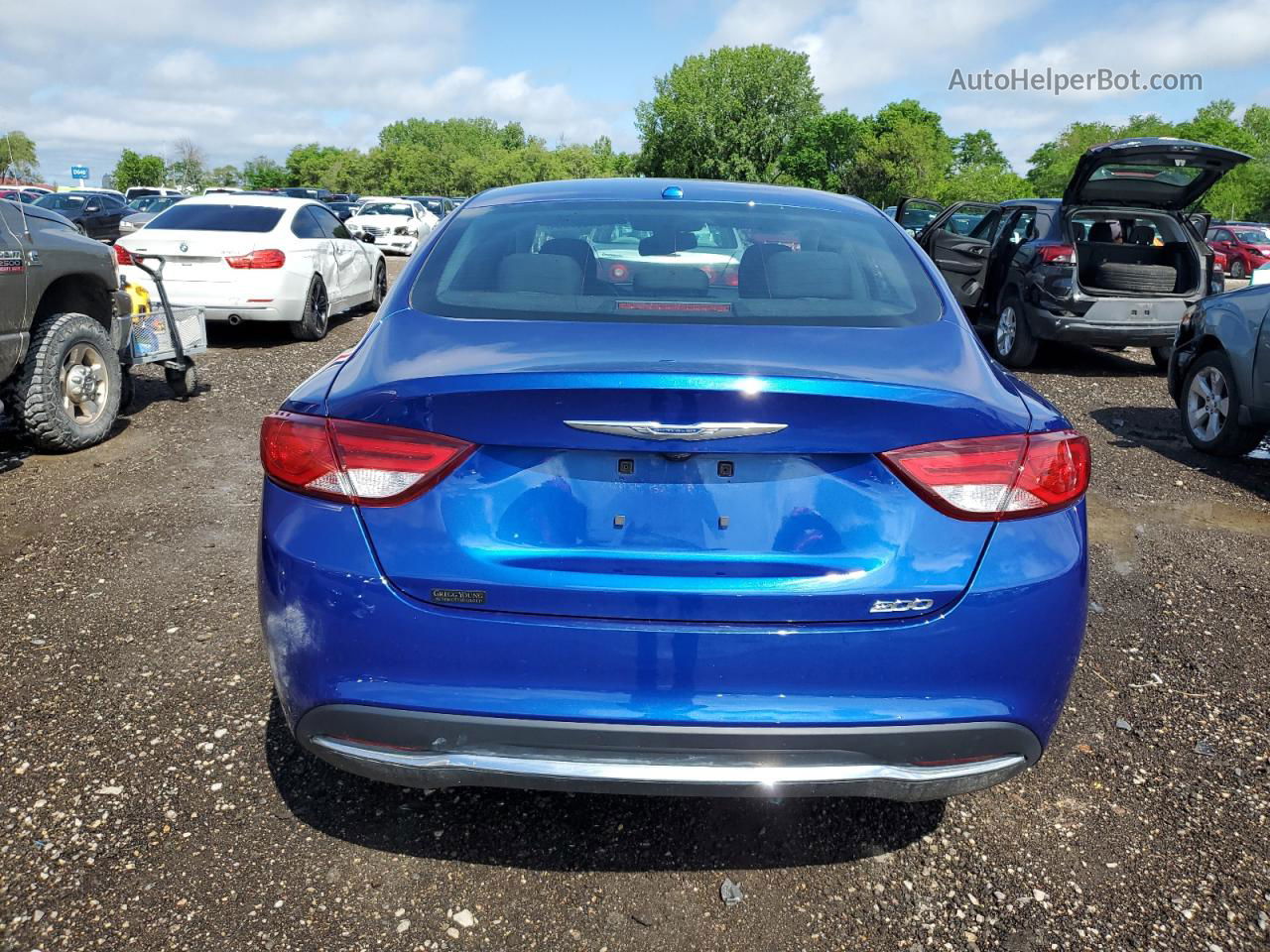 2015 Chrysler 200 Limited Blue vin: 1C3CCCAB9FN652587