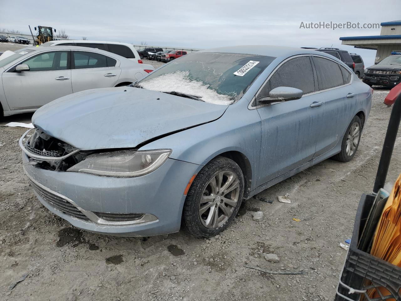 2015 Chrysler 200 Limited Blue vin: 1C3CCCAB9FN680700