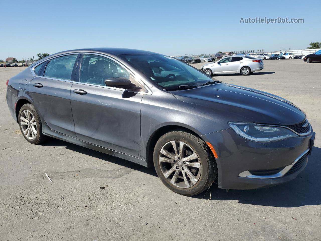 2015 Chrysler 200 Limited Gray vin: 1C3CCCAB9FN681006