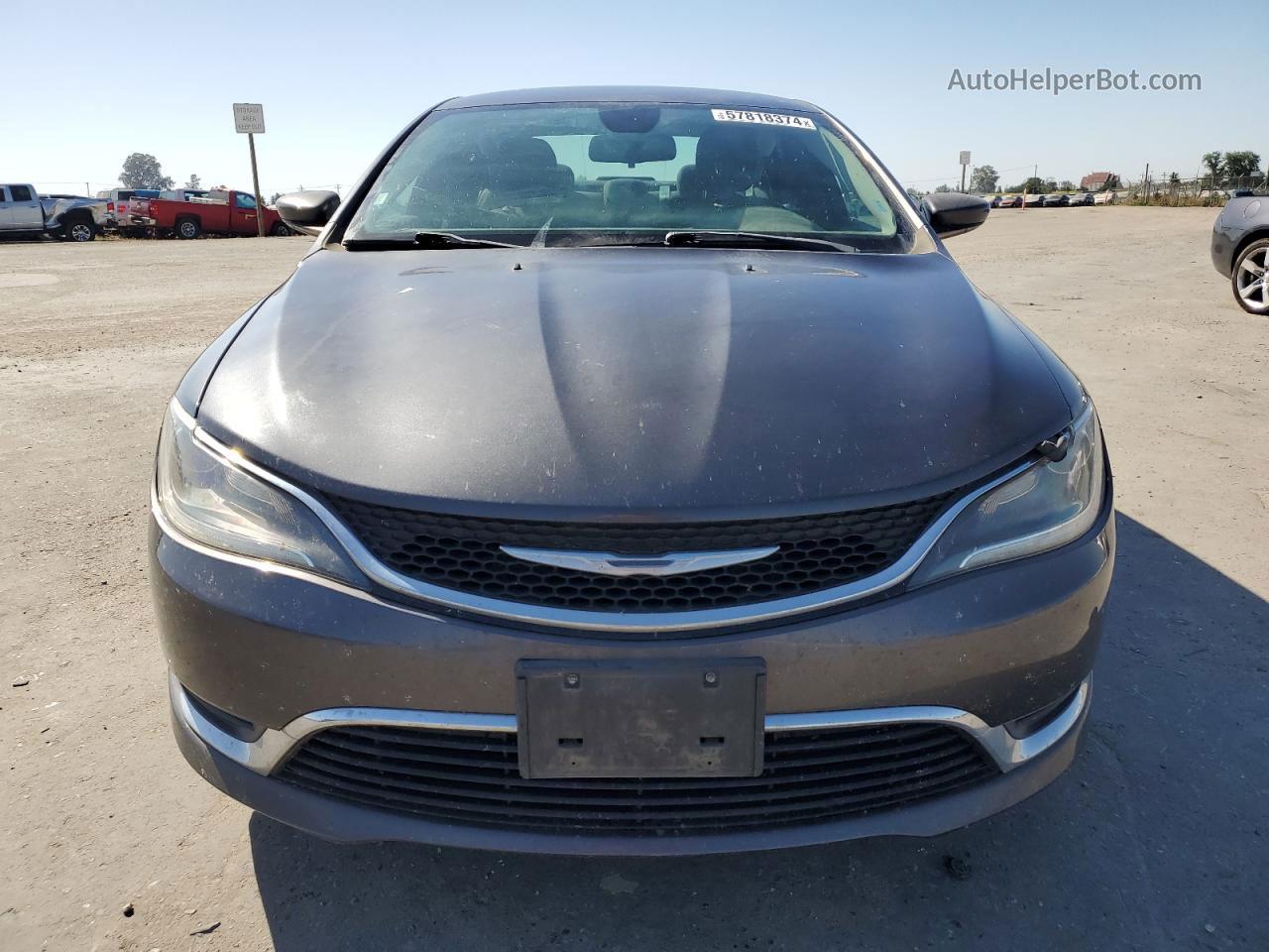 2015 Chrysler 200 Limited Gray vin: 1C3CCCAB9FN681006